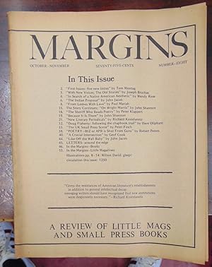 Imagen del vendedor de Margins: A Review of Little Mags and Small Press Books, #8 (October-November 1973) a la venta por Atlantic Bookshop