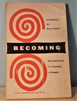 Imagen del vendedor de Becoming: Basic Considerations for a Psychology of Personality a la venta por Berthoff Books