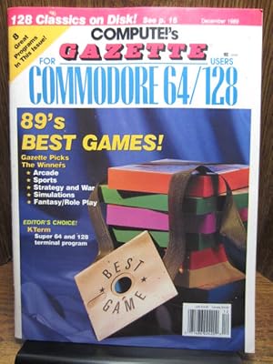 Imagen del vendedor de COMPUTE'S GAZETTE MAGAZINE FOR COMMODORE COMPUTERS (Dec 1989) - Disk Included! a la venta por The Book Abyss