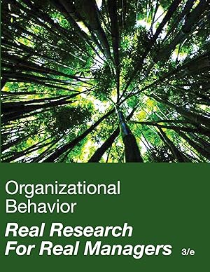Seller image for Organizational Behavior, Real Research For Real Managers for sale by Lake Country Books and More