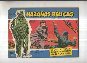 Imagen del vendedor de Hazaas Belicas Azules numero 059: Lucha de fieras-Deuda de sangre-Heroe a la fuerza a la venta por El Boletin