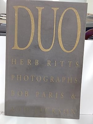 Imagen del vendedor de Duo: Herb Ritts photographs, Bob Paris & Rod Jackson a la venta por Fleur Fine Books