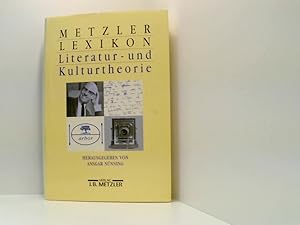 Bild des Verkufers fr Metzler Lexikon Literatur- und Kulturtheorie. Anstze, Personen, Grundbegriffe Anstze - Personen - Grundbegriffe zum Verkauf von Book Broker