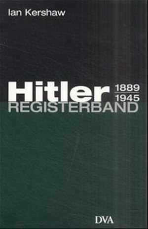 Bild des Verkufers fr Hitler, Registerband zum Verkauf von Versandantiquariat Felix Mcke