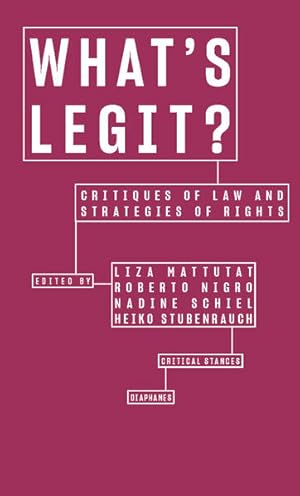 Whats Legit? Critiques of Law and Strategies of Rights