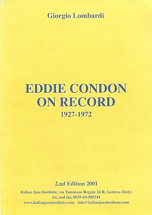 Imagen del vendedor de Eddie Condon on Record 1927-1972 a la venta por Allen Williams Books