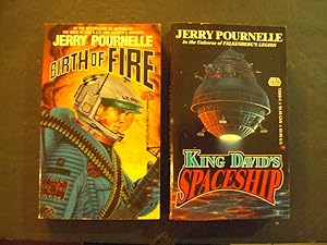 Seller image for 2 Jerry Pournelle PBs Birth Of Fire; King David's Spaceship Baen Books for sale by Joseph M Zunno