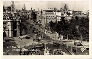 Bild des Verk�ufers f�r Ansichtskarte / Postkarte Madrid Spanien, Cibeles y Calle de Alcala zum Verkauf von akpool.de - akpool GmbH