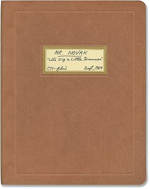 Bild des Verkufers fr Mr. Novak: Let's Dig a Little Grammar (Original screenplay for the 1964 television episode) zum Verkauf von Royal Books, Inc., ABAA