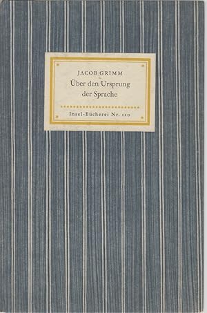 Image du vendeur pour ber den Ursprung der Sprache. Insel-Bcherei Nr. 120. Gelesen in der Preussischen Akademie der Wissenschaften am 9. Januar 1851. Mit einem Nachwort von M. Rassem. mis en vente par Fundus-Online GbR Borkert Schwarz Zerfa