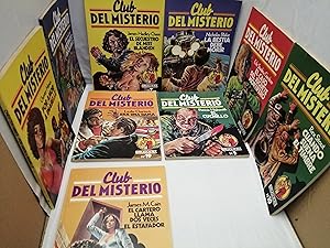 Bild des Verkufers fr PACK 9 Novelas Negras Primeras ediciones en Coleccin CLUB DEL MISTERIO de Bruguera: Era una Dama / Asesinato de Calidad / Por Amor a Imabelle / Cuando Suena el Timbre / El Cartero Llama dos Veces y el Estafador / La Bestia Debe Morir / El Secuestro de Miss Blandish / El Caso Del Juguete Mortifero / El Cuchillo zum Verkauf von Libros Angulo