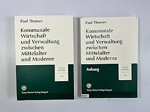 Bild des Verkufers fr Kommunale Wirtschaft und Verwaltung zwischen Mittelalter und Moderne. Bestandsaufnahme - Strukturen - Konjunkturen. Die Stdte Saarbrcken und St. Johann im Rahmen der allgemeinen Entwicklung (1321-1768). Buch und Kartenmappe. (= Vierteljahrschrift fr Sozial- und Wirtschaftsgeschichte, Beihefte, Nr. 118). zum Verkauf von Antiquariat Bookfarm