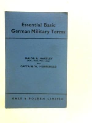 Seller image for Essential Basic German Military Terms for sale by World of Rare Books