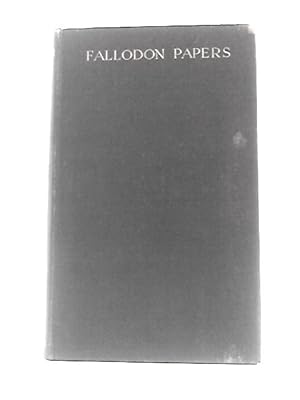 Bild des Verkufers fr Fallodon Papers zum Verkauf von World of Rare Books