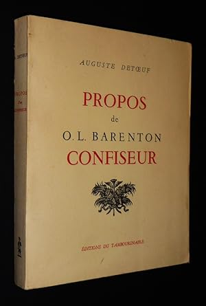 Bild des Verkufers fr Propos de O. L. Barenton, confiseur zum Verkauf von Abraxas-libris