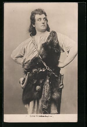 Bild des Verkufers fr Ansichtskarte Opernsnger Ernst Kraus als Siegfried zum Verkauf von Bartko-Reher