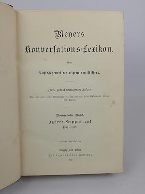 Meyer's Konversations-Lexikon: Eine Nachschlagewerk des Allgemeinen Wissens. Neunzehnter [19.] Ba...