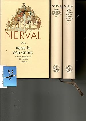 Image du vendeur pour Werke. Band 1: Reise in den Orient. Band 2: Oktobernchte. Lorelei. Die Illuminaten. Band 3: Die Tchter der Flamme. Erzhlungen und Gedichte. [3 Bnde]. mis en vente par Antiquariat Schrter -Uta-Janine Strmer