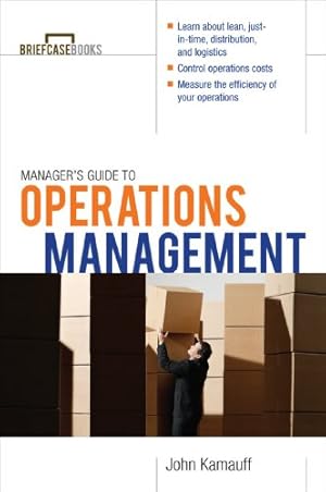 Seller image for Manager's Guide to Operations Management (Briefcase Books) by Kamauff, John [Paperback ] for sale by booksXpress