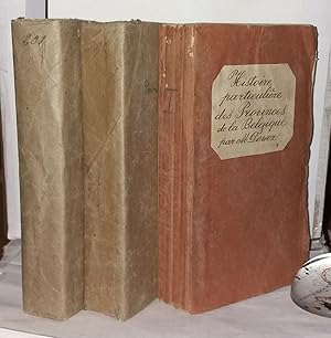 Image du vendeur pour Histoire particulire des provinces Belgiques sous le gouvernement des ducs et des comtes pour servir de complment a l'histoire gnrale ; Par M. Dewez ( 3 volumes) mis en vente par Librairie Albert-Etienne