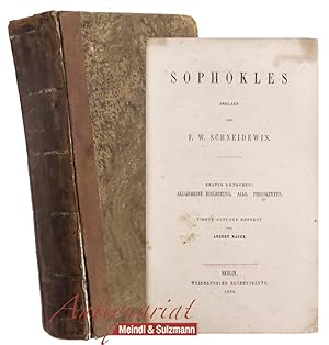 Seller image for Sophokles erklrt von F.W. Schneidewin. Bnde 1-3 in 1 Band. for sale by Antiquariat MEINDL & SULZMANN OG