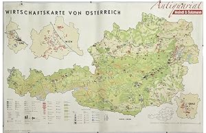 Imagen del vendedor de Wirtschaftskarte von sterreich. Mastab 1 : 500.000. a la venta por Antiquariat MEINDL & SULZMANN OG