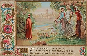 Cartolina Postale illustrata Dante