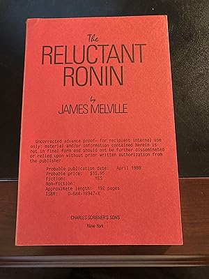 The Reluctant Ronin / ("Omani" Series #10), Uncorrected Advance Proof, First Edition, New