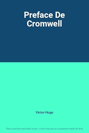 Image du vendeur pour Preface De Cromwell mis en vente par Ammareal