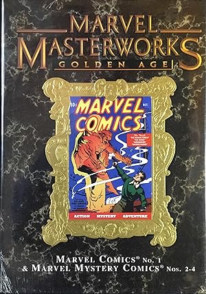 Seller image for MARVEL MASTERWORKS Vol. 36 (Gold Foil Variant) : GOLDEN AGE - MARVEL COMICS No. 1 & MARVEL MYSTERY COMICS Nos. 2-4 for sale by OUTSIDER ENTERPRISES