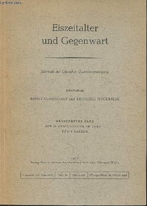 Bild des Verkufers fr Eiszeitalter une Gegenwart- Jahrbuch der deutschen Quartrvereinigung zum Verkauf von Le-Livre