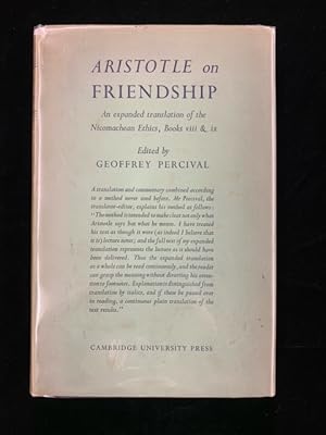 Seller image for Aristotle on Friendship - An Expanded Translation of the Nicomachean Ethics, Books VIII and IX for sale by Second Edition Books