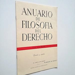 Immagine del venditore per Anuario de Filosofa del Derecho. Tomo XIX. 1976-1977. Derecho y accin venduto da MAUTALOS LIBRERA