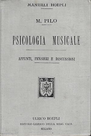 Psicologia musicale. Appunti, pensieri e discussioni