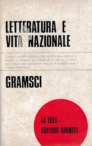 Imagen del vendedor de Letteratura e vita nazionale a la venta por Laboratorio del libro