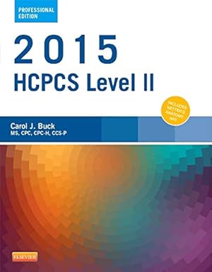 Imagen del vendedor de 2015 HCPCS Level II Professional Edition (HCPCS Level II (American Medical Assn)) a la venta por Reliant Bookstore