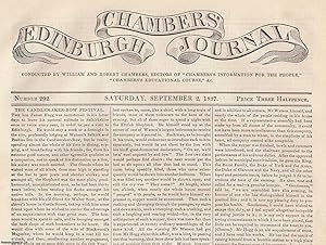 Seller image for 1837. James Hogg, The Ettrick Shepherd at The Candlemaker-Row Festival, Edinburgh. FEATURED in Chambers' Edinburgh Journal. A single article, extracted from an issue of the Chambers' Edinburgh Journal. for sale by Cosmo Books