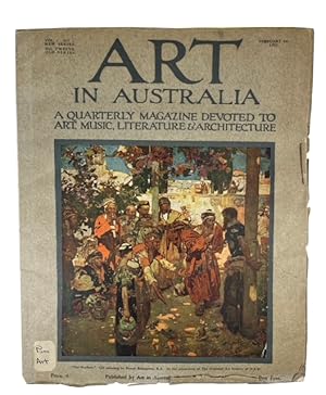 Imagen del vendedor de Art in Australia: A Quarterly Magazine Devoted to Art, Music, Literature and Architecture. New Series, Vol. 1, No. 1 (February, 1922) a la venta por McBlain Books, ABAA