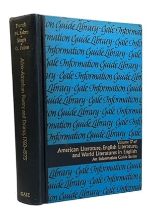 Afro-American Poetry and Drama, 1760-1975: A Guide to Information Sources
