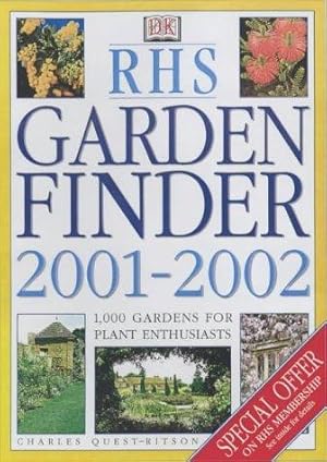 Seller image for RHS Garden Finder 2001-2002 for sale by WeBuyBooks