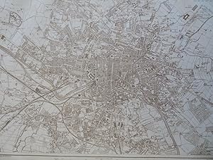 Leeds England United Kingdom detailed city plan businesses c. 1856-72 Weller map