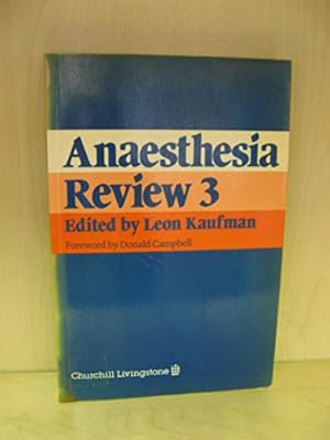 Bild des Verkufers fr Anaesthesia Review: No.3 zum Verkauf von WeBuyBooks