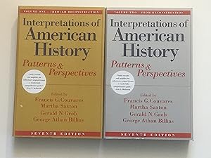 Bild des Verkufers fr Interpretations of American History: Patterns & Perspective: Two Volumes zum Verkauf von funyettabooks