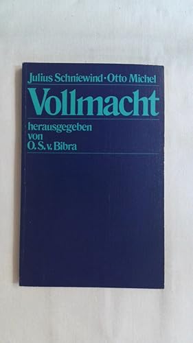 Seller image for VOLLMACHT. for sale by Buchmerlin