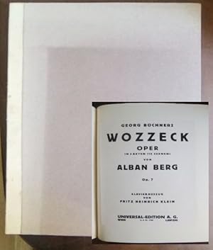 Georg Büchners Wozzek : Oper in 3 Akten (15 Szenen) von Alban Berg ; Opus 7. Klavierauszug von Fr...