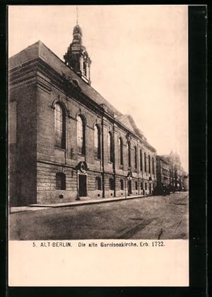 Bild des Verkufers fr Ansichtskarte Berlin, Die alte Garnisonkirche, Neue Friedrichstrasse zum Verkauf von Bartko-Reher