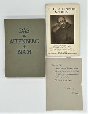 Immagine del venditore per Nachlese. (Mit einer Einleitung von Peter Altenbergs Schwester Marie Mauthner). venduto da Versandantiquariat Wolfgang Friebes