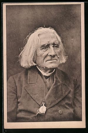 Bild des Verkufers fr Ansichtskarte Franz Liszt, Portrait zum Verkauf von Bartko-Reher