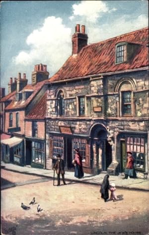 Ansichtskarte / Postkarte Lincoln Lincolnshire England, The Jew's House - Tuck 7404