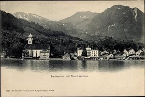 Ansichtskarte / Postkarte Beckenried Kt. Nidwalden, Ort mit Buochserhorn